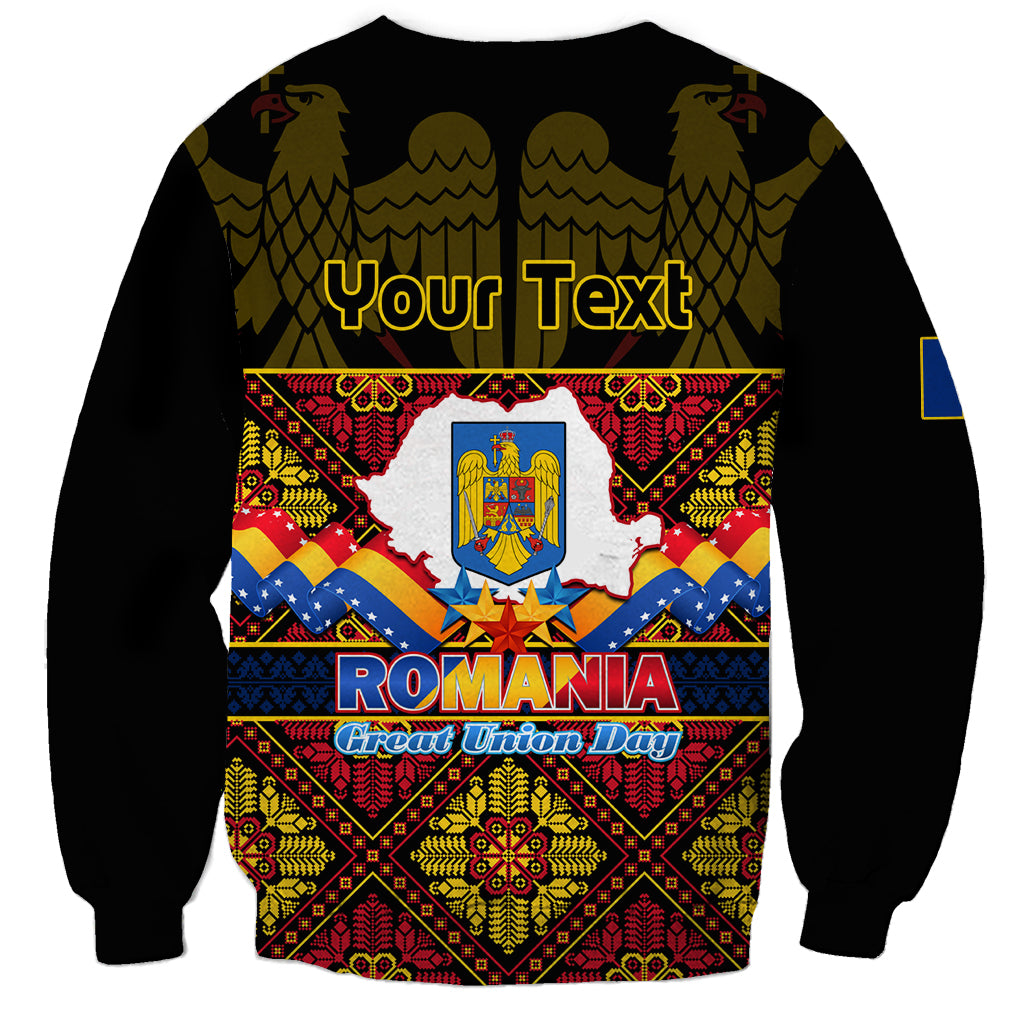 Personalised Romania Great Union Day Sweatshirt Ziua Marii Uniri 105th Anniversary - Wonder Print Shop