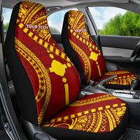 Personalised Fiji Rotuma Car Seat Cover Fijian Tapa Pattern - Wonder Print Shop