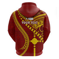 Personalised Fiji Rotuma Hoodie Fijian Tapa Pattern - Wonder Print Shop