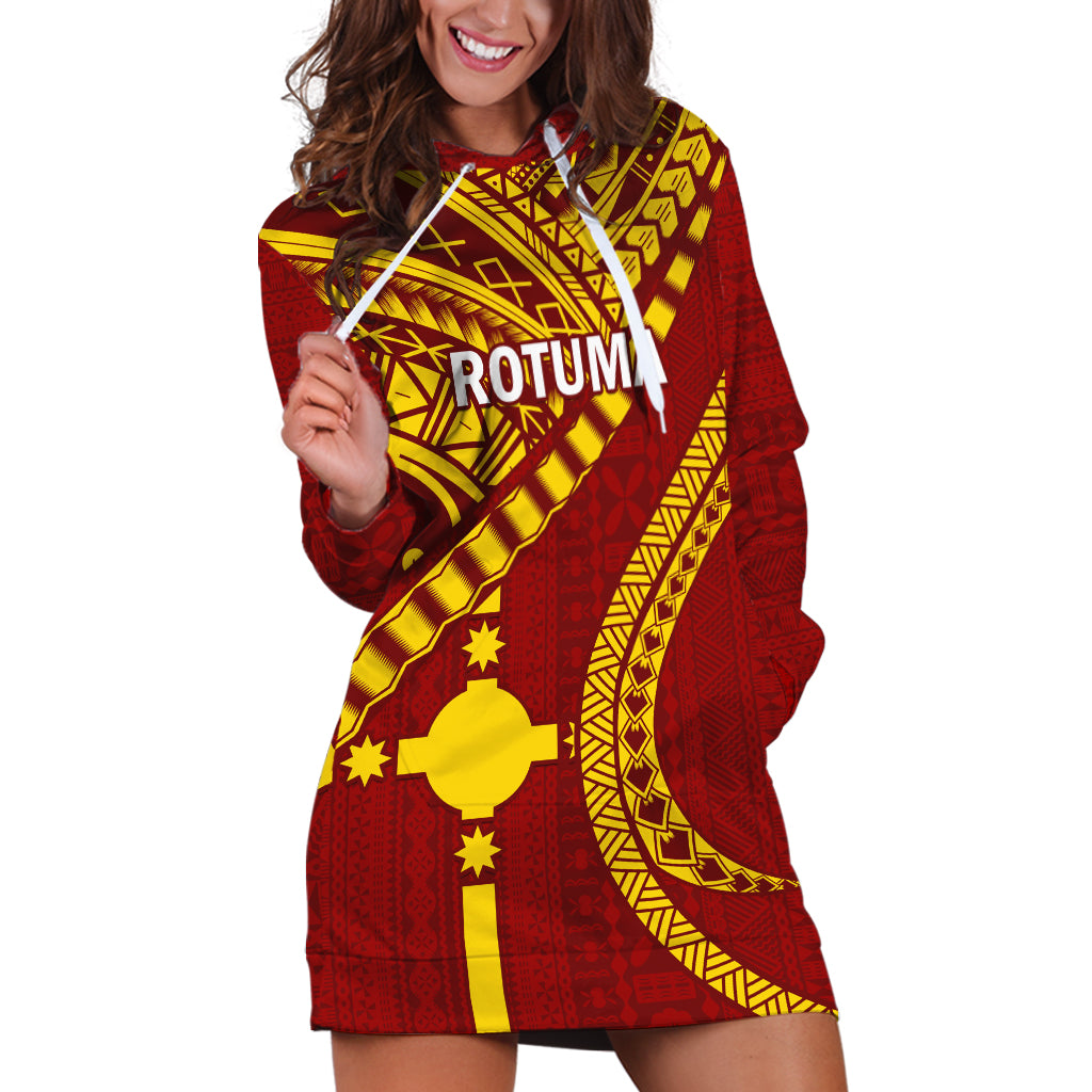 personalised-fiji-rotuma-hoodie-dress-fijian-tapa-pattern