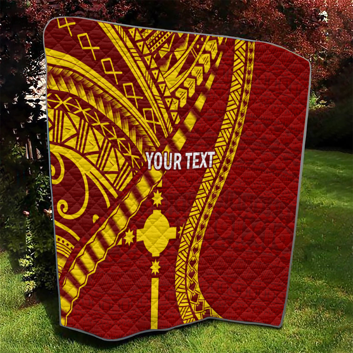 Personalised Fiji Rotuma Quilt Fijian Tapa Pattern - Wonder Print Shop