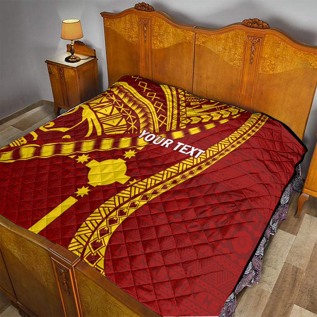 Personalised Fiji Rotuma Quilt Fijian Tapa Pattern - Wonder Print Shop