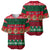 Personalised Mexico Christmas Baseball Jersey Feliz Navidad Mexican Pattern - Wonder Print Shop