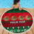 Personalised Mexico Christmas Beach Blanket Feliz Navidad Mexican Pattern - Wonder Print Shop