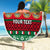 Personalised Mexico Christmas Beach Blanket Feliz Navidad Mexican Pattern - Wonder Print Shop