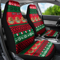 Personalised Mexico Christmas Car Seat Cover Feliz Navidad Mexican Pattern - Wonder Print Shop