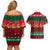 Personalised Mexico Christmas Couples Matching Off Shoulder Short Dress and Hawaiian Shirt Feliz Navidad Mexican Pattern - Wonder Print Shop