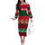 Personalised Mexico Christmas Family Matching Off Shoulder Long Sleeve Dress and Hawaiian Shirt Feliz Navidad Mexican Pattern - Wonder Print Shop