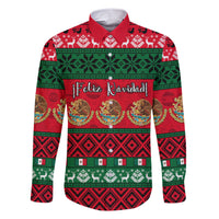 Personalised Mexico Christmas Family Matching Short Sleeve Bodycon Dress and Hawaiian Shirt Feliz Navidad Mexican Pattern - Wonder Print Shop