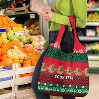 Personalised Mexico Christmas Grocery Bag Feliz Navidad Mexican Pattern