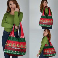 Personalised Mexico Christmas Grocery Bag Feliz Navidad Mexican Pattern