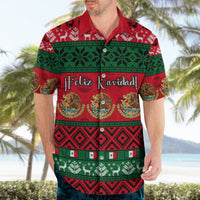 Personalised Mexico Christmas Hawaiian Shirt Feliz Navidad Mexican Pattern - Wonder Print Shop