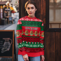 Personalised Mexico Christmas Ugly Christmas Sweater Feliz Navidad Mexican Pattern - Wonder Print Shop