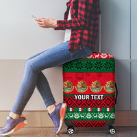 Personalised Mexico Christmas Luggage Cover Feliz Navidad Mexican Pattern - Wonder Print Shop