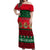 Personalised Mexico Christmas Off Shoulder Maxi Dress Feliz Navidad Mexican Pattern - Wonder Print Shop