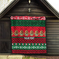 Personalised Mexico Christmas Quilt Feliz Navidad Mexican Pattern - Wonder Print Shop