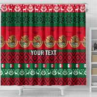 personalised-mexico-christmas-shower-curtain-feliz-navidad-mexican-pattern