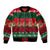 Personalised Mexico Christmas Sleeve Zip Bomber Jacket Feliz Navidad Mexican Pattern - Wonder Print Shop