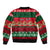 Personalised Mexico Christmas Sleeve Zip Bomber Jacket Feliz Navidad Mexican Pattern - Wonder Print Shop