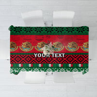 Personalised Mexico Christmas Tablecloth Feliz Navidad Mexican Pattern - Wonder Print Shop