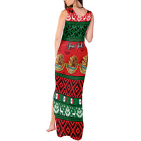 Personalised Mexico Christmas Tank Maxi Dress Feliz Navidad Mexican Pattern - Wonder Print Shop