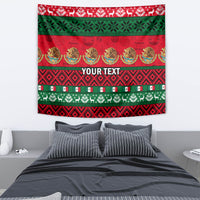 Personalised Mexico Christmas Tapestry Feliz Navidad Mexican Pattern - Wonder Print Shop