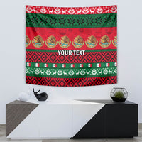 Personalised Mexico Christmas Tapestry Feliz Navidad Mexican Pattern - Wonder Print Shop