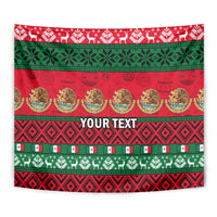 Personalised Mexico Christmas Tapestry Feliz Navidad Mexican Pattern - Wonder Print Shop