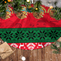 Personalised Mexico Christmas Tree Skirt Feliz Navidad Mexican Pattern - Wonder Print Shop