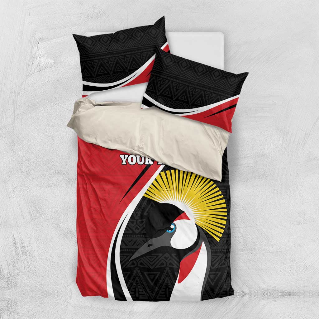 Uganda Rugby Custom Bedding Set Go Cranes - African Pattern - Wonder Print Shop