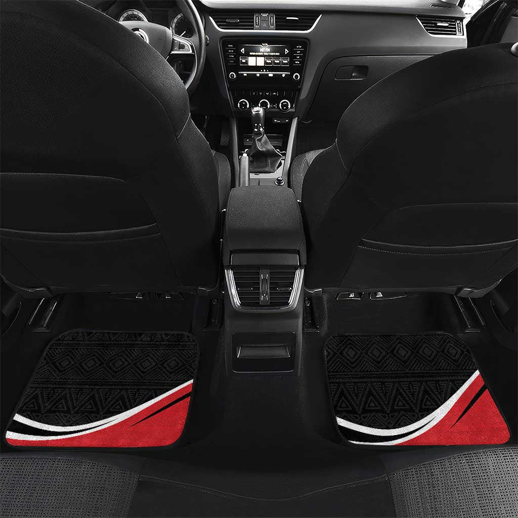 Uganda Rugby Custom Car Mats Go Cranes - African Pattern - Wonder Print Shop