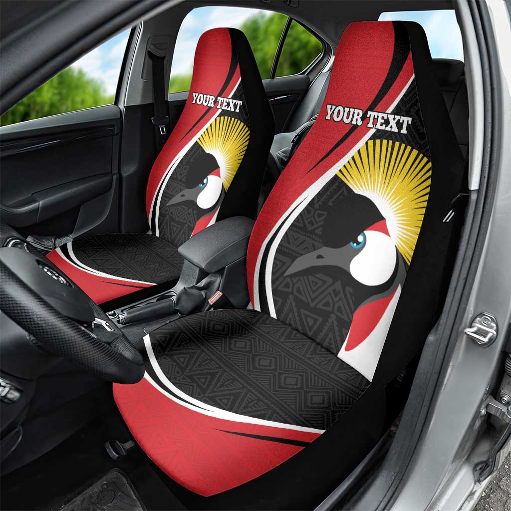 Uganda Rugby Custom Car Seat Cover Go Cranes - African Pattern - Wonder Print Shop