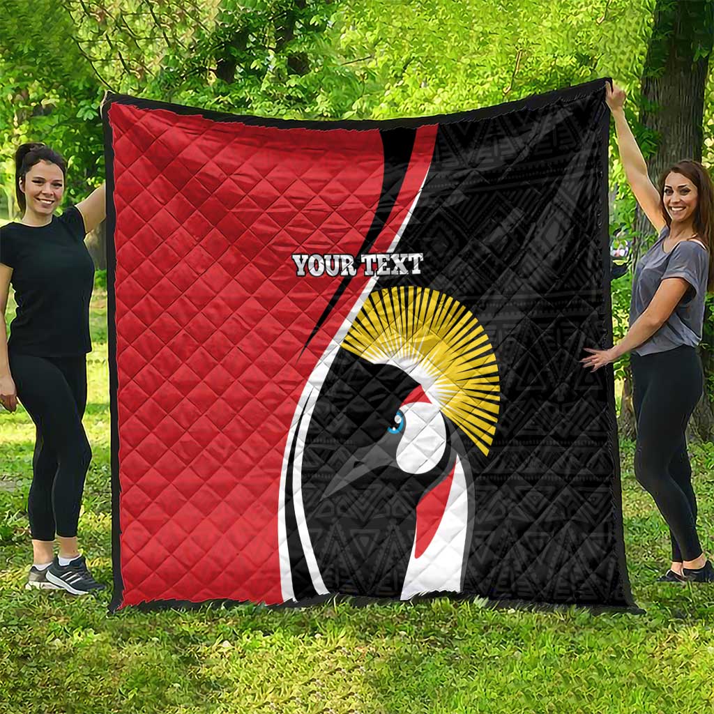 Uganda Rugby Custom Quilt Go Cranes - African Pattern - Wonder Print Shop
