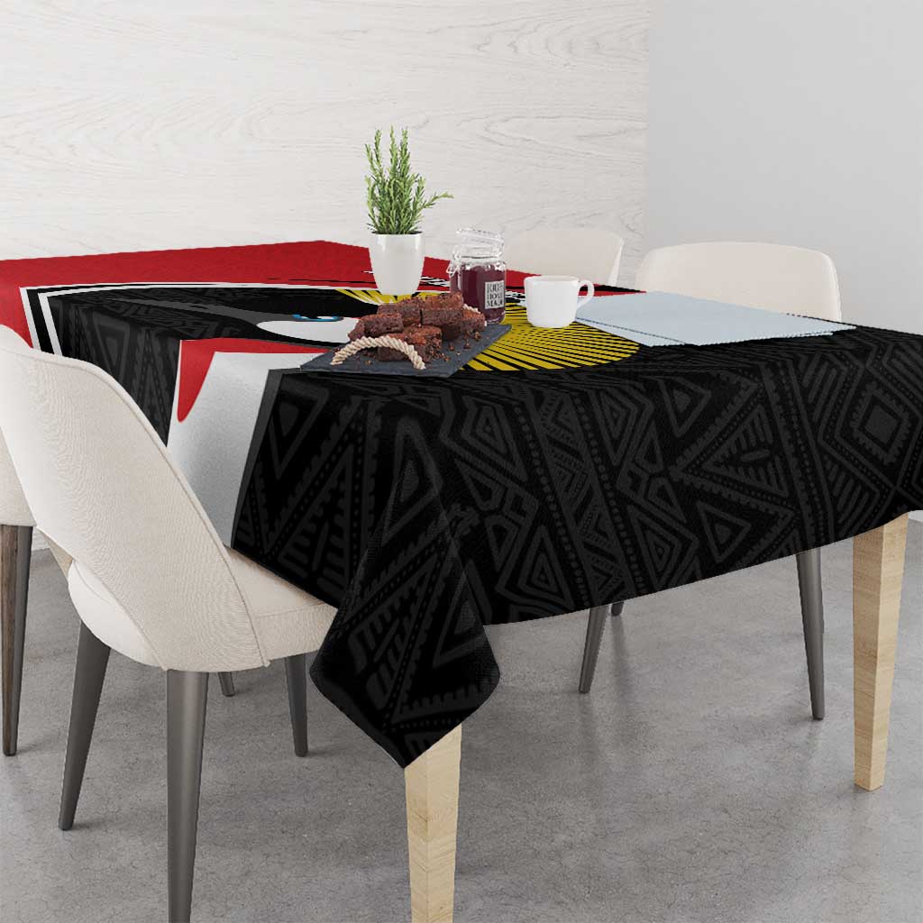 Uganda Rugby Custom Tablecloth Go Cranes - African Pattern - Wonder Print Shop