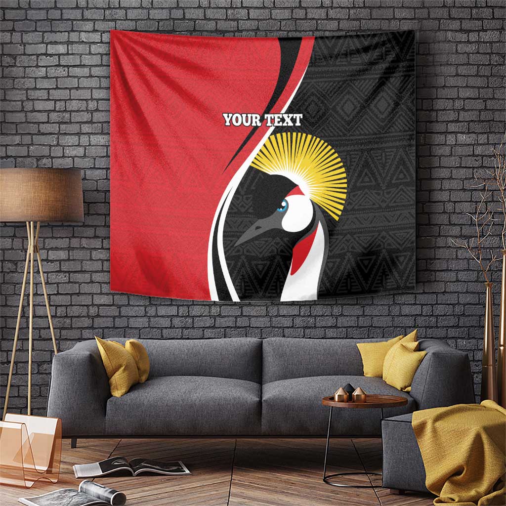 Uganda Rugby Custom Tapestry Go Cranes - African Pattern - Wonder Print Shop