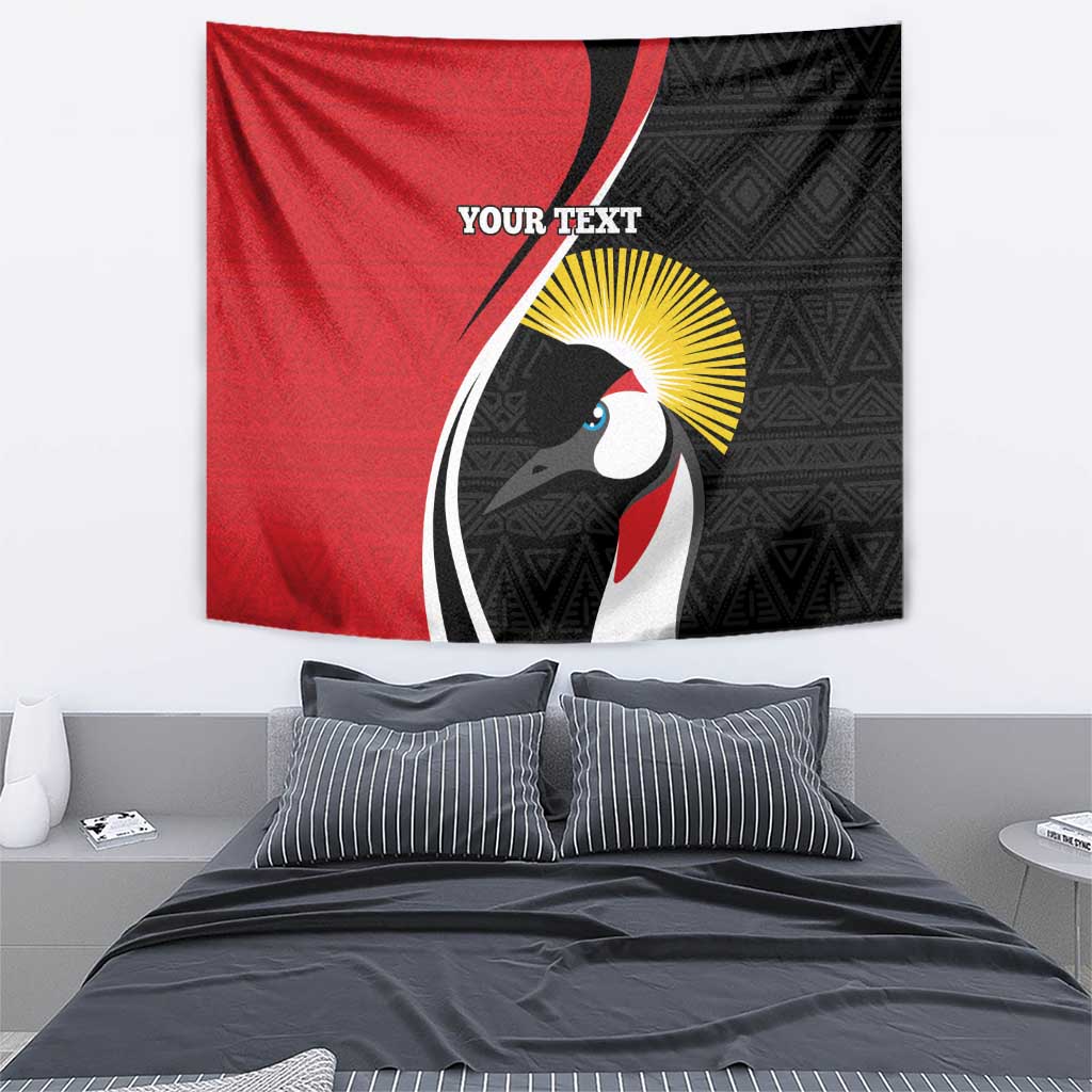 Uganda Rugby Custom Tapestry Go Cranes - African Pattern - Wonder Print Shop