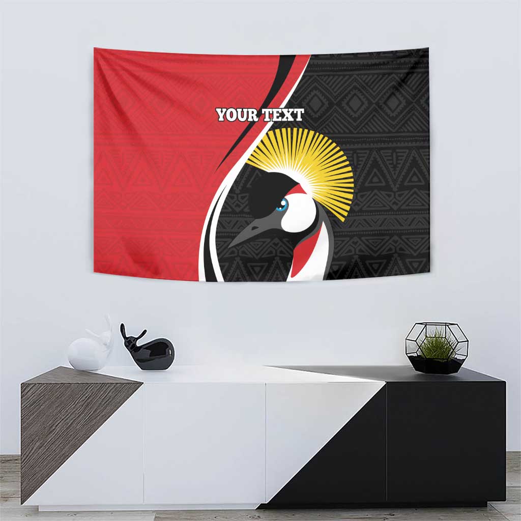 Uganda Rugby Custom Tapestry Go Cranes - African Pattern - Wonder Print Shop