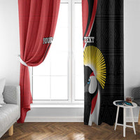 Uganda Rugby Custom Window Curtain Go Cranes - African Pattern - Wonder Print Shop