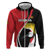 Uganda Rugby Custom Zip Hoodie Go Cranes - African Pattern - Wonder Print Shop