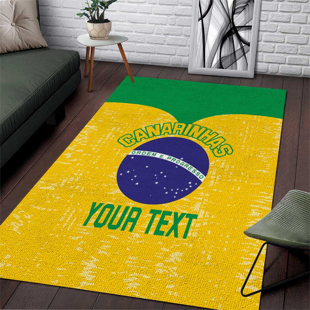 Custom Brasil Volleyball Area Rug Vai Canarinhos!