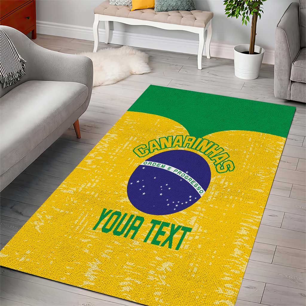 Custom Brasil Volleyball Area Rug Vai Canarinhos!