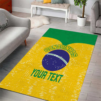 Custom Brasil Volleyball Area Rug Vai Canarinhos!
