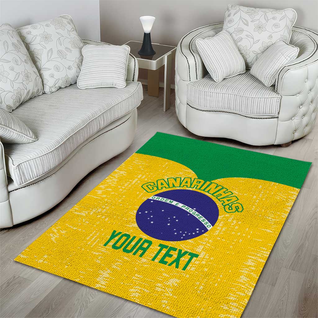 Custom Brasil Volleyball Area Rug Vai Canarinhos!