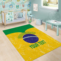 Custom Brasil Volleyball Area Rug Vai Canarinhos!