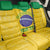 Custom Brasil Volleyball Back Car Seat Cover Vai Canarinhos!