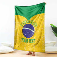Custom Brasil Volleyball Blanket Vai Canarinhos!
