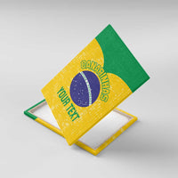 Custom Brasil Volleyball Canvas Wall Art Vai Canarinhos!