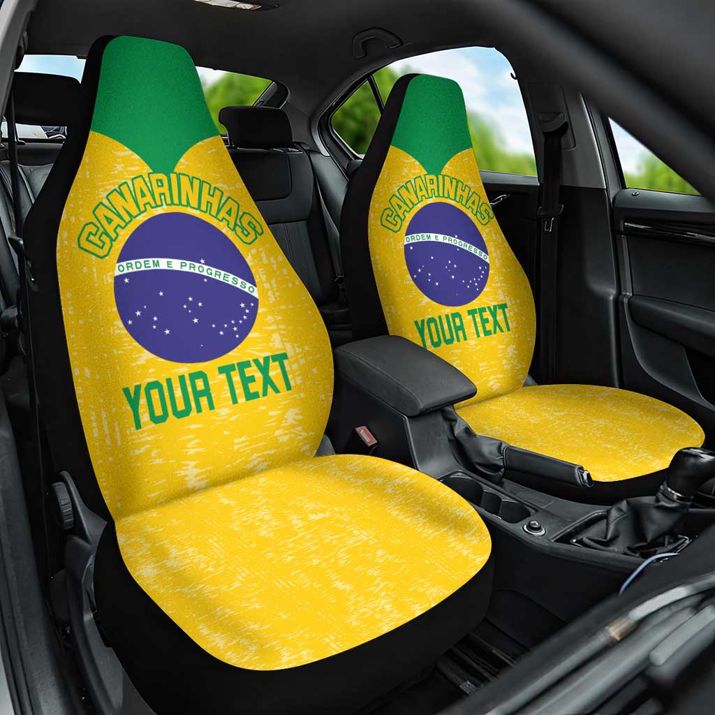 Custom Brasil Volleyball Car Seat Cover Vai Canarinhos!