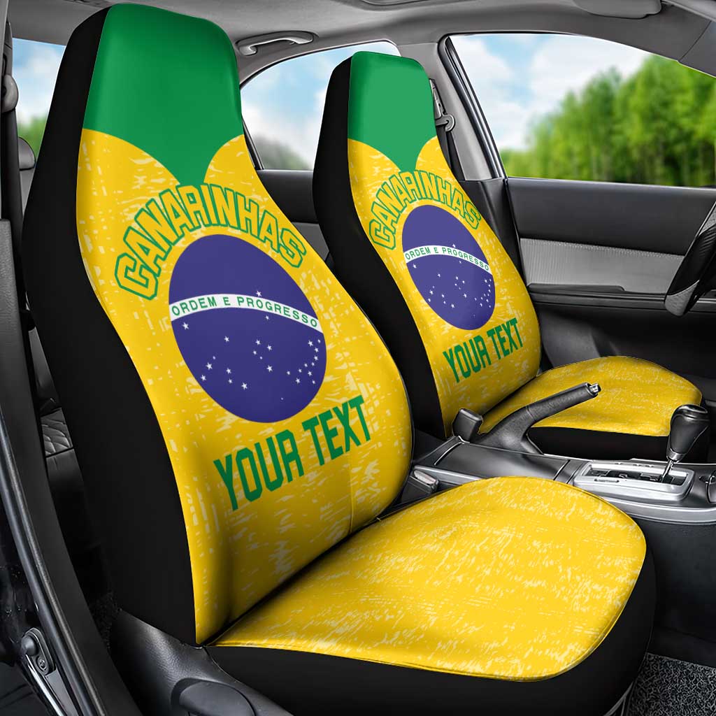 Custom Brasil Volleyball Car Seat Cover Vai Canarinhos!