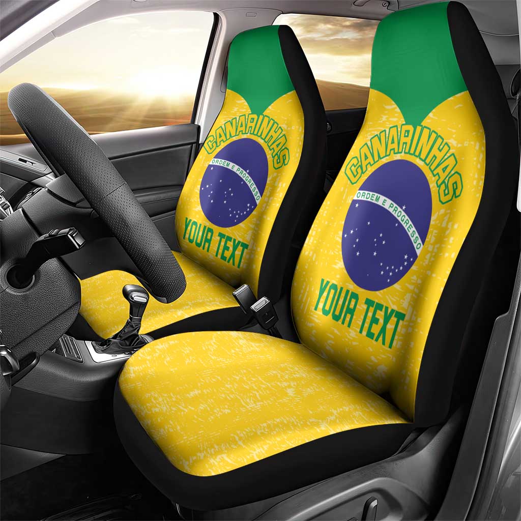 Custom Brasil Volleyball Car Seat Cover Vai Canarinhos!